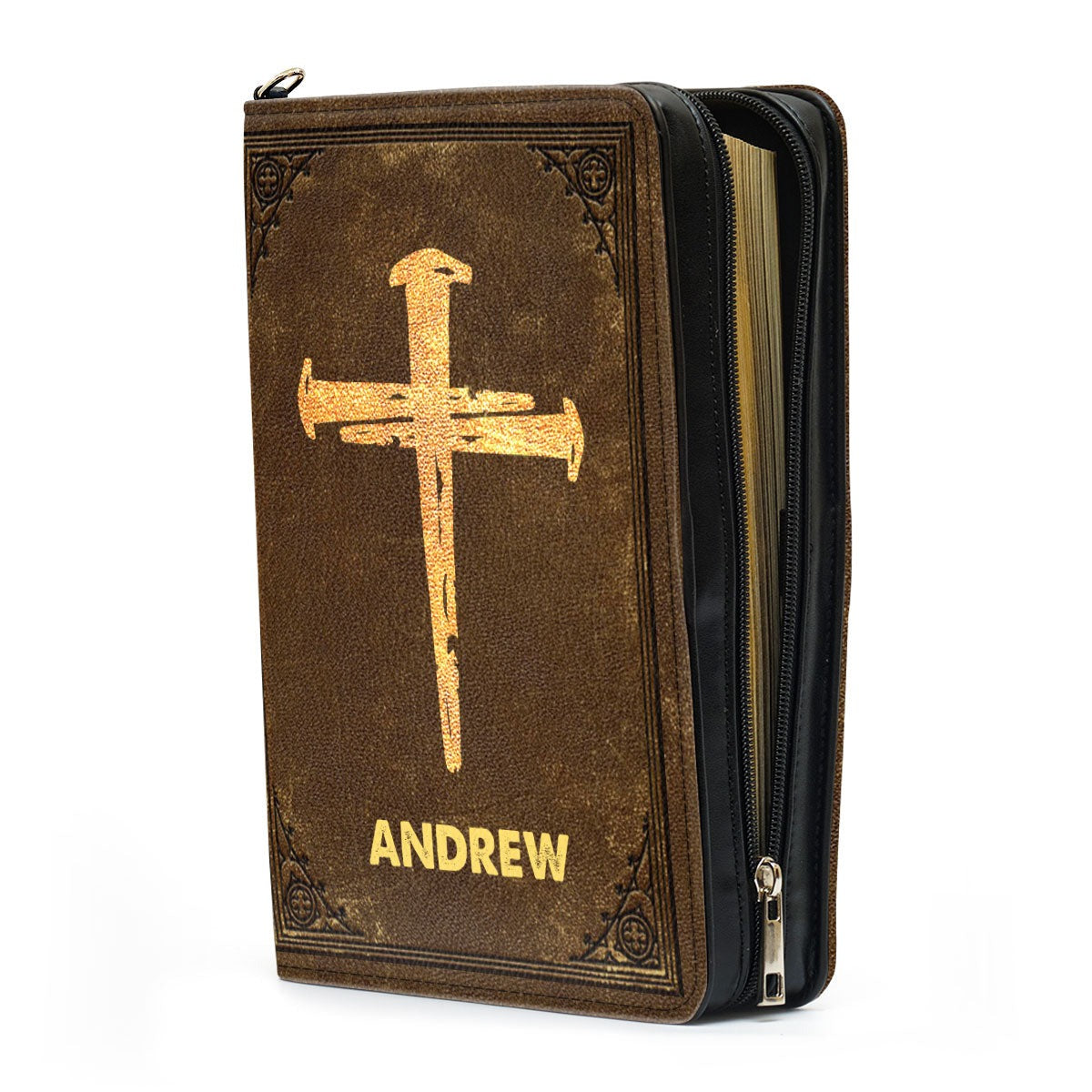 Trust In The Lord Bible Carrying Case, Leather Bible Cover, Religious Gift, Christian Gift, Bible Covers Jesus Gifts. BCLAF03